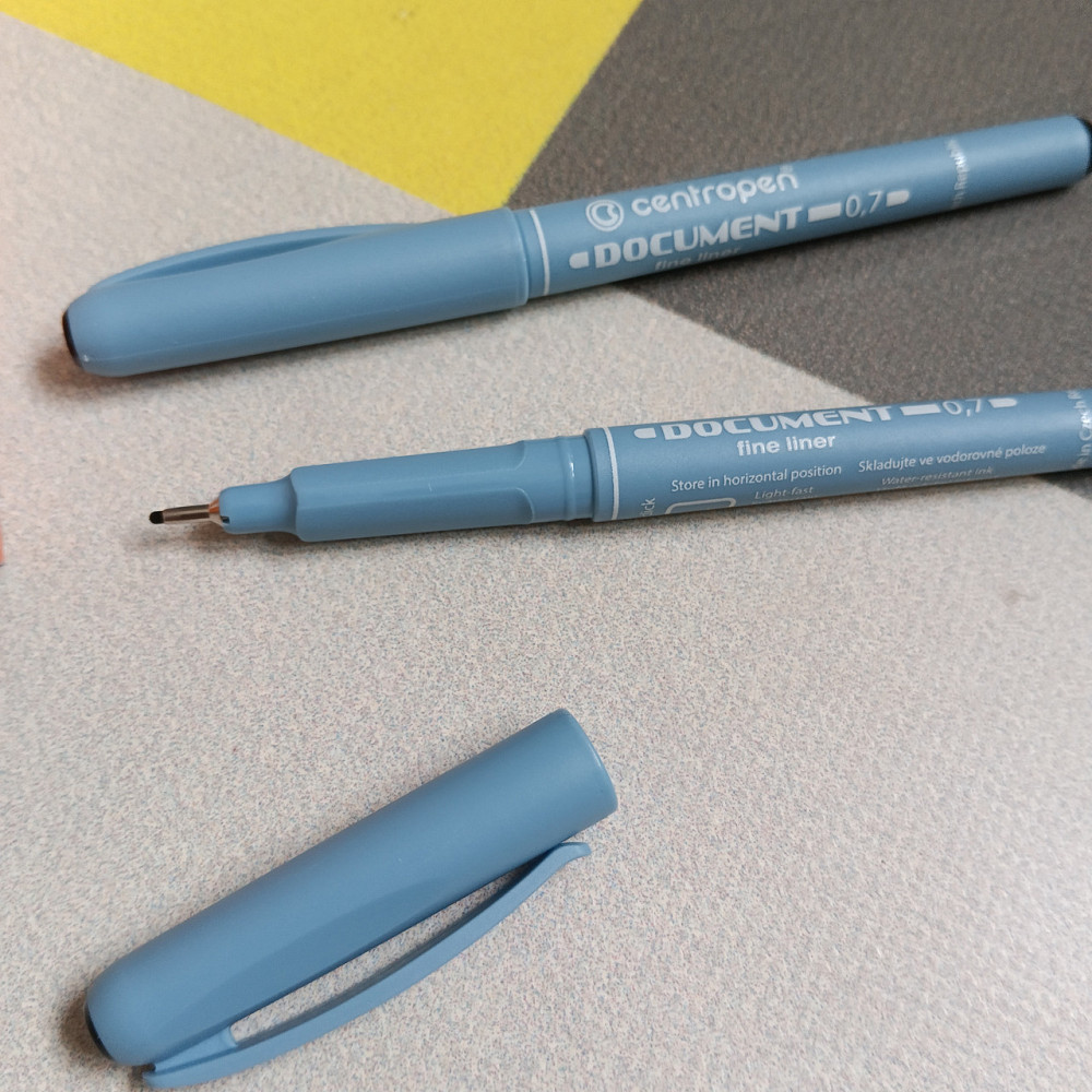 Маркер линер Document Centropen 0.7 мм Черный Киев - изображение 2