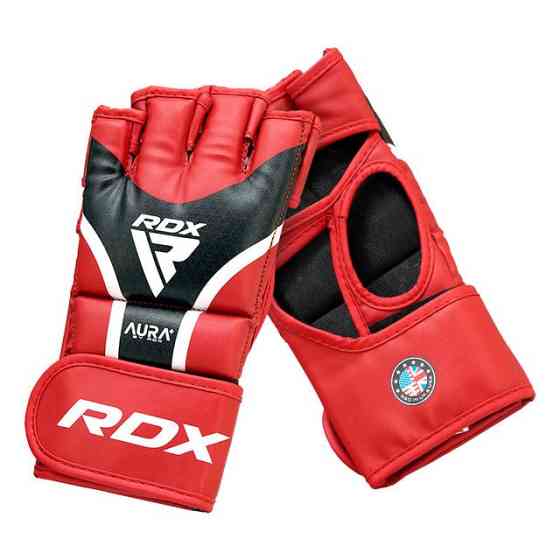 Рукавиці для RDX AURA PLUS T-17 Red/Black S (капа в комплекті) Кам'янське