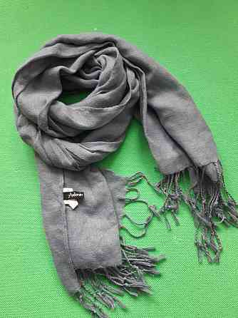 Шарф женский теплый цвета джинс - размер шарфа приблизительно 170*65см, 100% полиэстер Киев