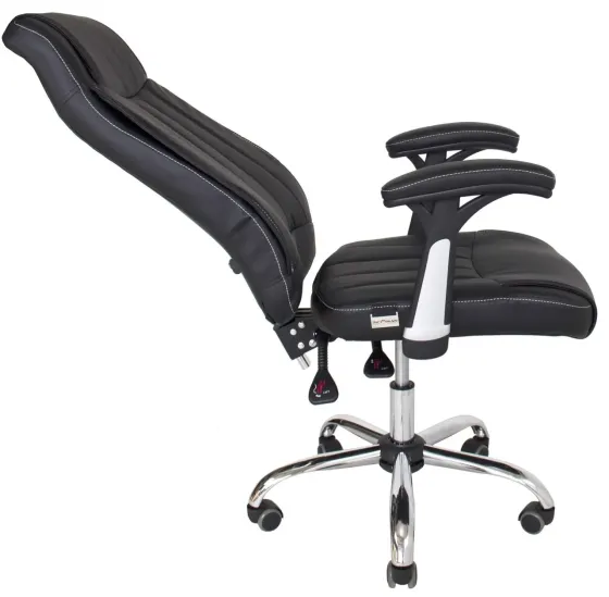 Офісне Крісло Керівника Richman Fabio Хром М2 AnyFix Чорний Київ