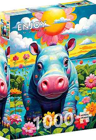 Пазл Сонячний бегемот - Sunny Hippo (Enjoy-2152) Киев