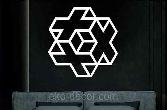 Декоративное настенное Панно «Плюсы» Декор на стену 50*50 см, Белый Киев