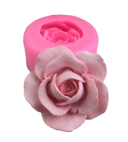 Молд из силикона Роза 60 на 60 мм розовый Киев - изображение 1