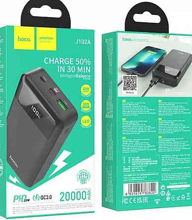 Повербанк із швидкою зарядкою HOCO J102A Cool figure 20000mAh Киев