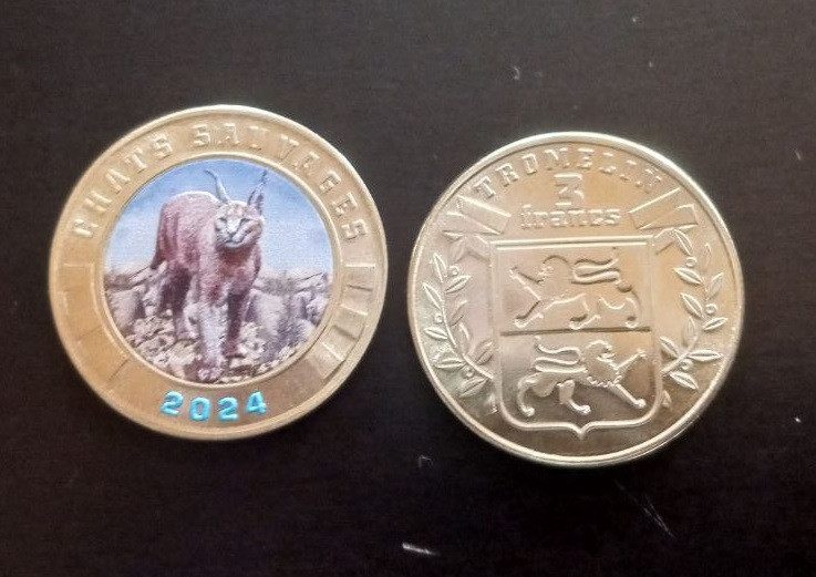 Фентезі - Tromelin - 3 франка 2024 / UNC КАРАКАЛ Полтава - изображение 1