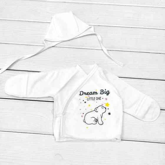 Комплект 3-х предметний для немовлят Dream Big зріст 62 см (1 - 3 місяці) Malena Білий Кривий Ріг