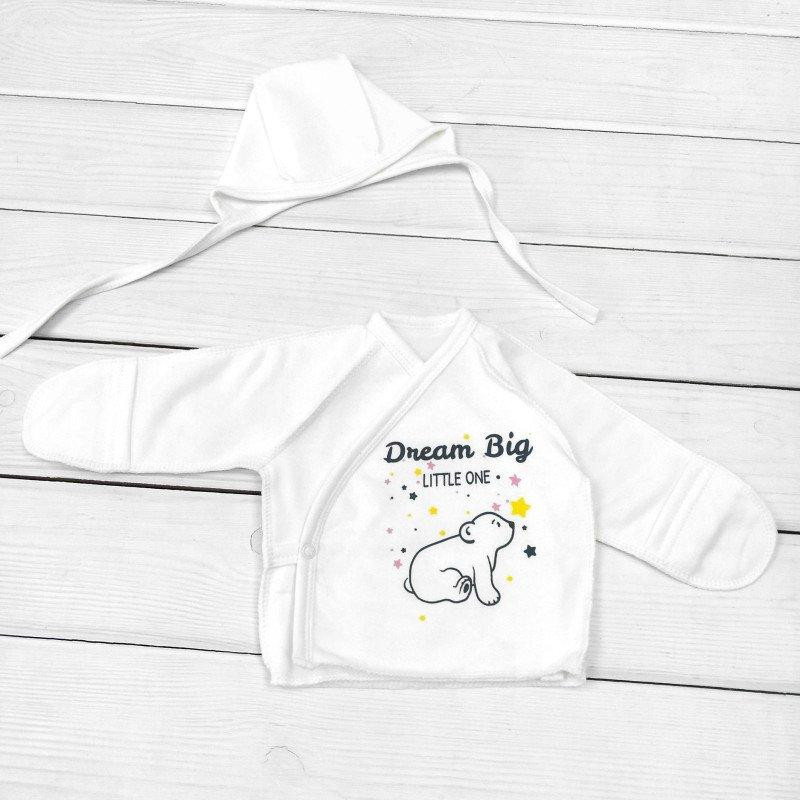 Комплект 3-х предметний для немовлят Dream Big зріст 62 см (1 - 3 місяці) Malena Білий Кривий Ріг - фото 2