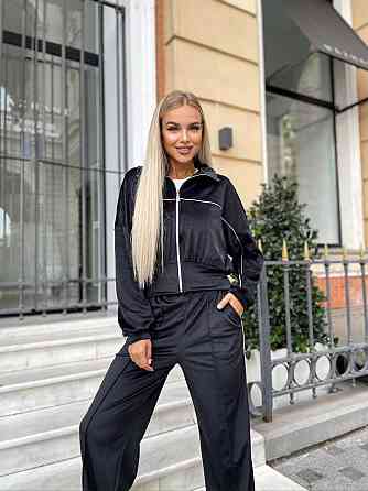 Женский стильный повседневный велюровый костюм двойка Одесса