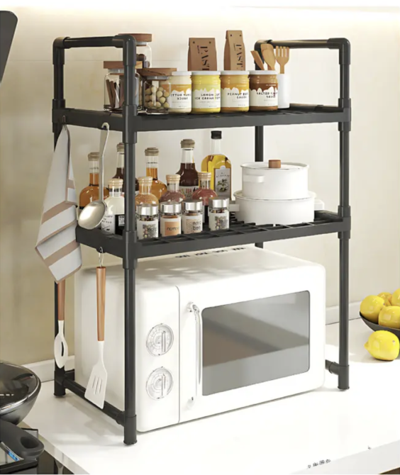 Органайзер над мікрохвильовою пічкою 2-го рівня міцний компактний Одеса - фото 3