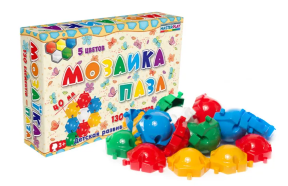 Дитяча мозаїка-пазл №5 1-146, 130 деталей Ø40мм Вінниця