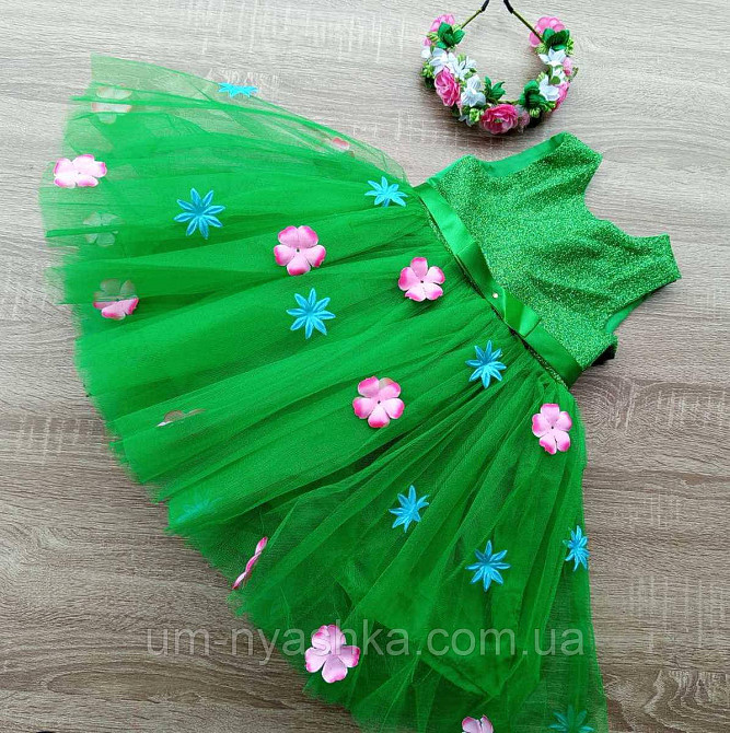 Платье Весны Зеленое пышное платье Весна-глиттер Кривой Рог - изображение 3