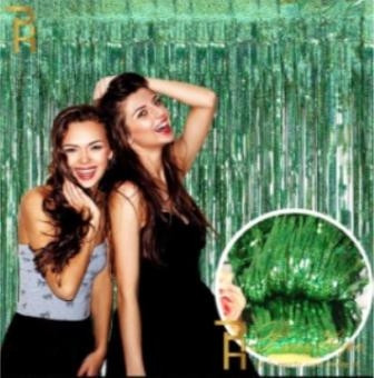 Дощ шторка для фотозони зелений Київ - фото 1