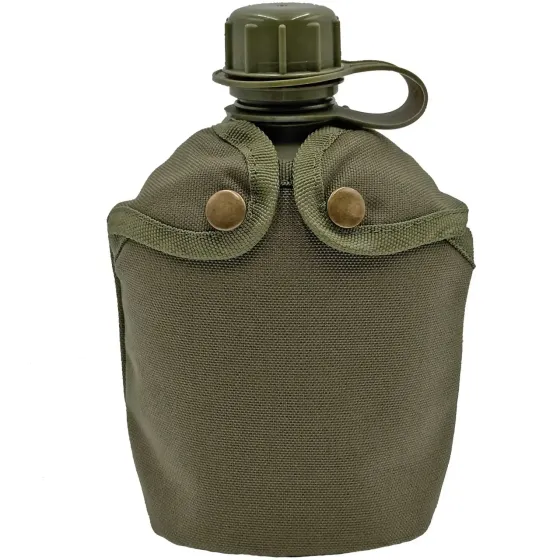 Фляга армійська 1л у чохлі Molle Піксель (фляга тактична польова індивідуальна) Поліестер, Олива Запоріжжя