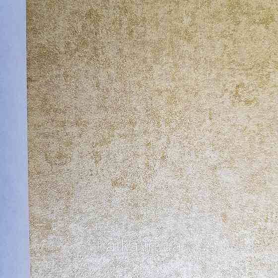 Шпалери флізелінові еко Rasch Kerala 0.53х10 м під венеціанську штукатурку жовті з перламутром Київ