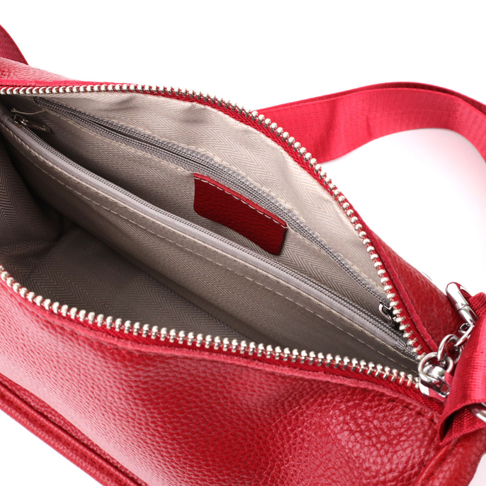 Сумка для жінок із натуральної шкіри Vintage 23000 Червоний Київ - фото 8