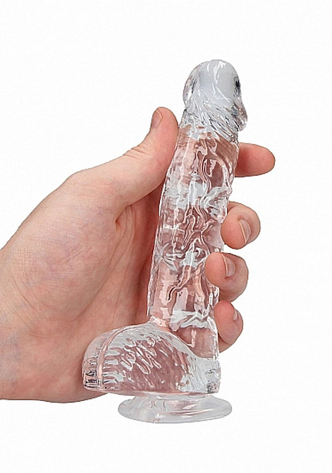 Фалоімітатор - Realrock Dildo 6" Transparent Sex Aura Київ - фото 5