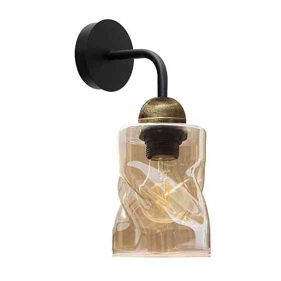 Світильник настінний MSK Electric Tornado бра під лампу E27 PL 202405 BK чорний Одеса