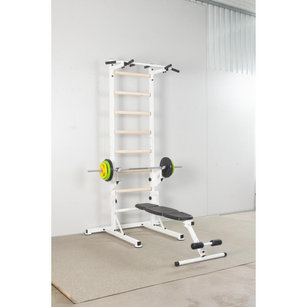 Шведская стенка передвижная универсальная напольная для детей и взрослых со скамьей для пресса Каменское - изображение 8