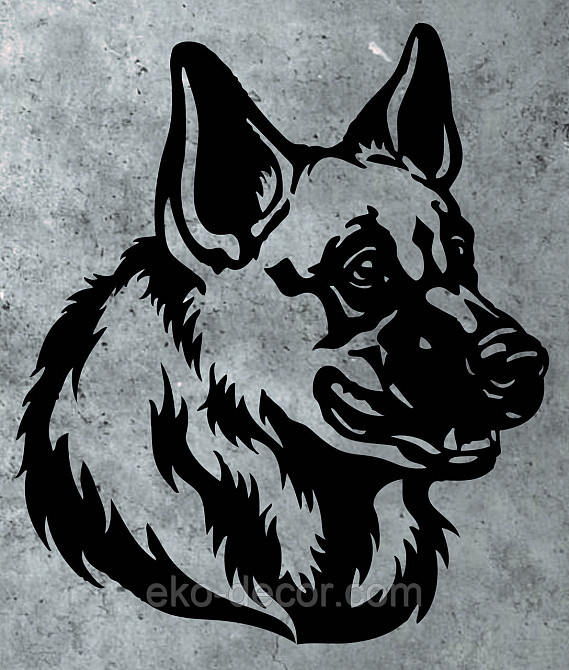 Декоративне настінне Панно «Овчарка», Декор на стіну Київ - фото 9