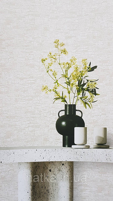 Шпалери вінілові на флізеліні AdaWall Omega1.06х10 під штукатурку коркова корга дерева білі з глянцем 23210-1 Київ - фото 1