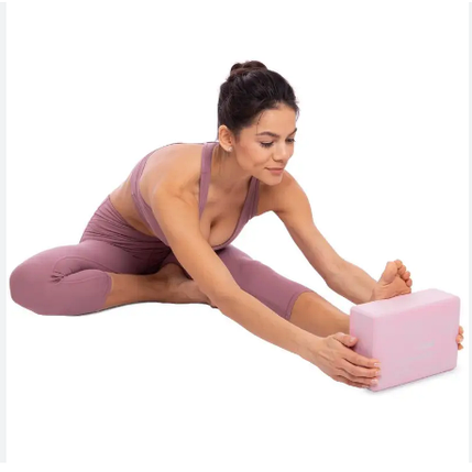 Блок для йоги, йога блок, кубик для фітнесу та розтяжки Profi Розовый Бровары - изображение 2