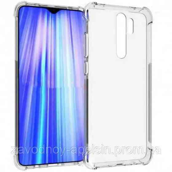 Xiaomi Redmi Note 8 pro Прозрачный чехол Антишок (углы) Одесса