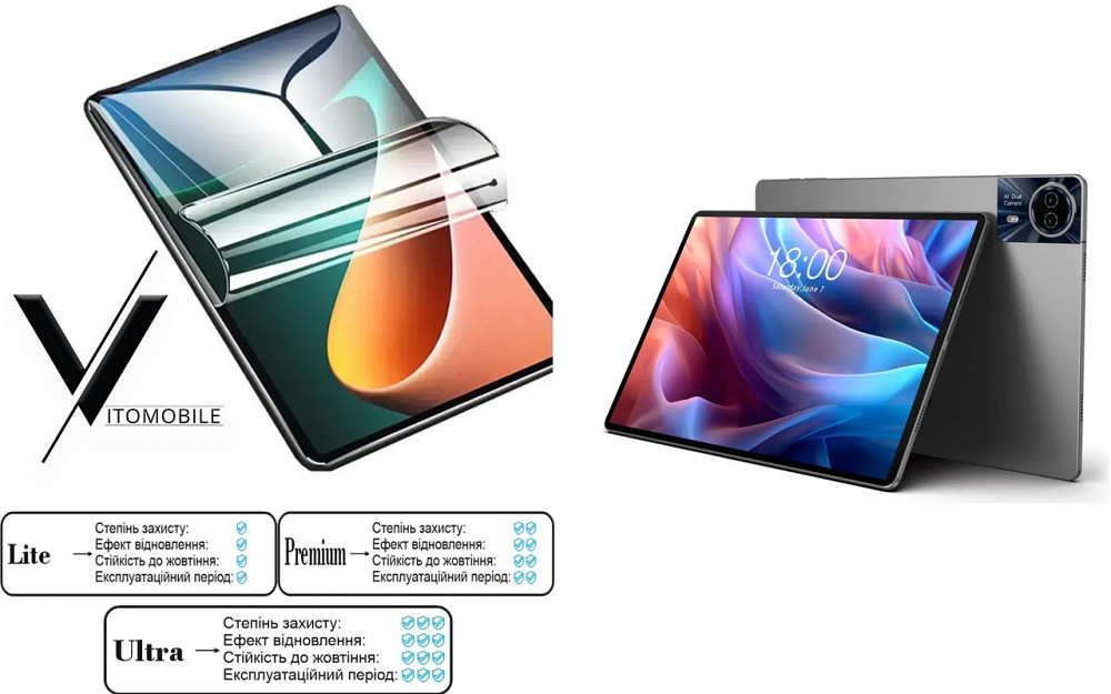 Полиуретановая пленка HyperClear Guard для Teclast Tpad P20Hd Киев - изображение 1