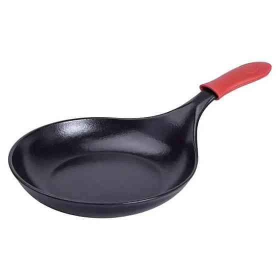 Чавунна сковорода з силіконовою ручкою Ø24,5 см для електричної та газової плити 1 л HP-1-13 Коломия