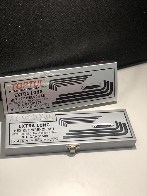 Набор шестигранников Г-обр. супердлинных 1.5-14мм 9ед. TOPTUL GAAD1509 Одесса - изображение 4