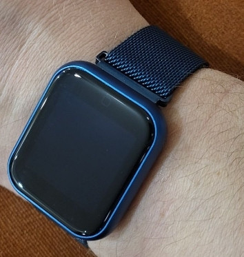 Наручний годинник, електронний, смарт браслет, Smart Watch T80S, сині. Київ - фото 3