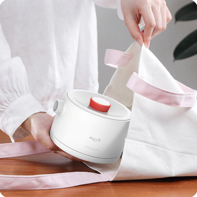 Електрочайник дорожній Xiaomi Deerma Liquid Heater (Electric Heat Kettle) DEM-DH202 Білий Чернівці - фото 5