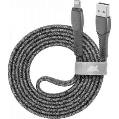Дата кабель USB 2.0 AM to Lightning 1.2m 3A 60W grey RivaCase (PS6108 GR12) Винница
