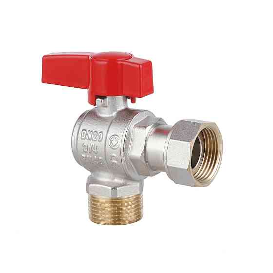 Кран кульовий Thermo Alliance Standart 3/4" ВН кутовий, PN40, з накидною гайкою TAS224W20 Київ