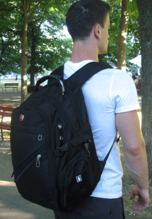 Міський Рюкзак Travel Bag SWISS 8810 Відділення для ноутбука, USB-порт, Кишеня для телефону та окуля Київ