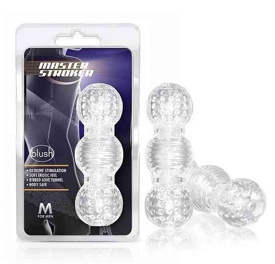 Мастурбатор нереалистичный Blush M for Men Master Stroker прозрачный Sex Aura Киев
