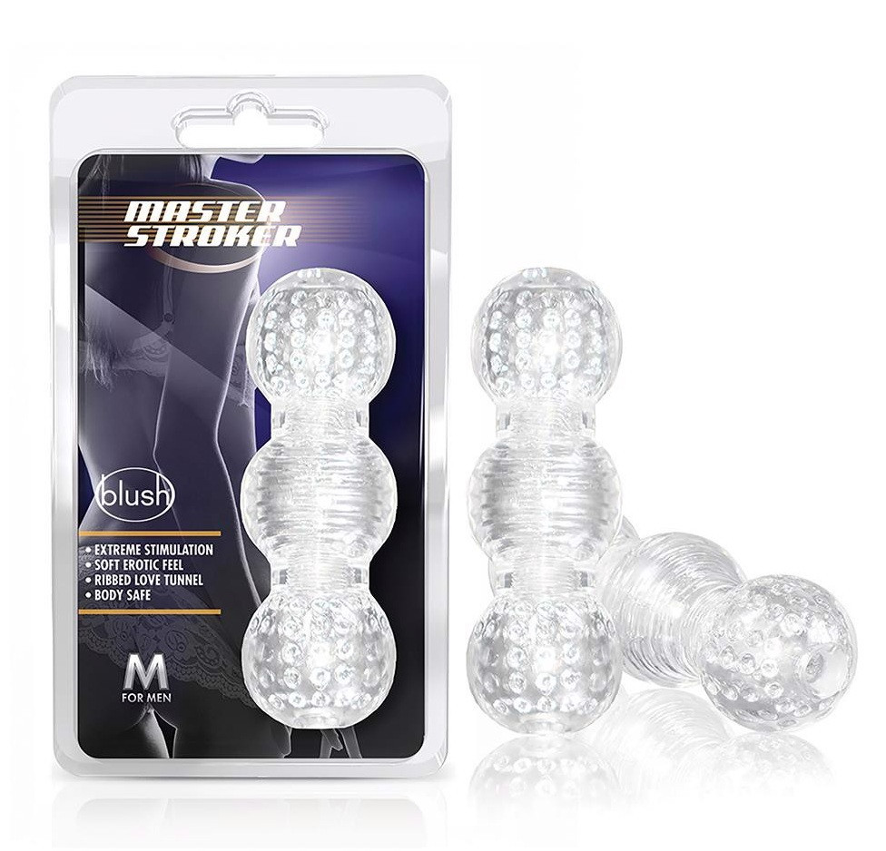 Мастурбатор нереалистичный Blush M for Men Master Stroker прозрачный Sex Aura Киев - изображение 1