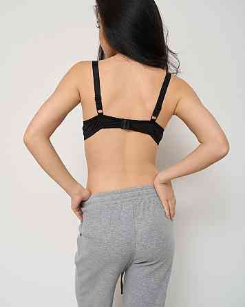 Бюстгальтер Nicoletta с паетками на шлейках (75В-90В) с Push-up 80576 90B, Черный Киев