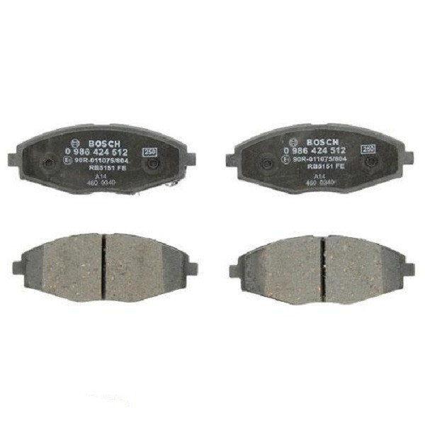 Гальмівні колодки Bosch дискові передні CHEVROLET/DAEWOO Lanos/Matiz 'F ''0.8-1.5 0986424512 Харків - фото 1