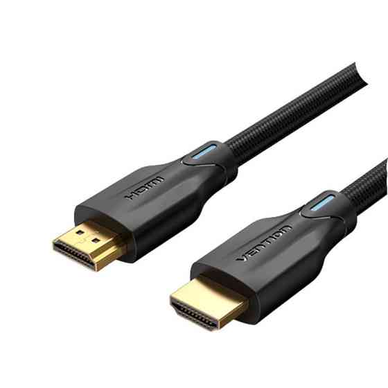 Кабель Vention 8K HDMI-HDMI 2м Чорний з текстильною обмоткою Київ