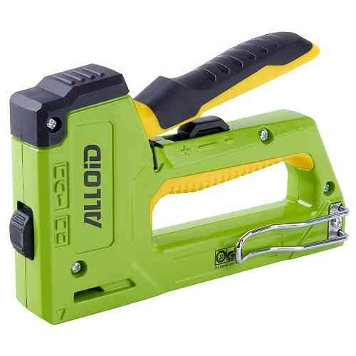 Alloid Pro. Степлер будівельний для скоб 6 в 1 + 1500 скоб (алюміній) Одеса