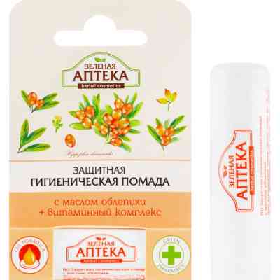 Бальзам для губ Зелена Аптека С маслом облепихи 3.6 г (8588006037357) Винница