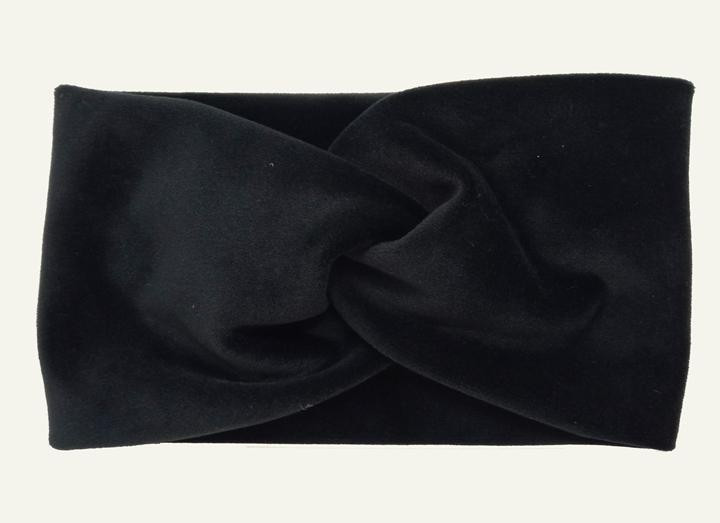 Повязка на голову велюровая черная Киев - изображение 1