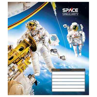 Зошит Школярик Space singularity 12 аркушів лінія (012-3384L) Вінниця