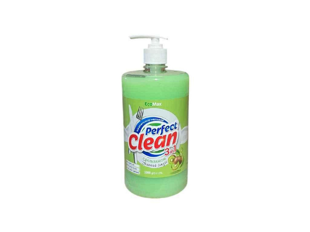 Засіб миючий з бальзамом Perfect clean3в1 Зелений смузі 1л ТМ EcoMax Київ - фото 1