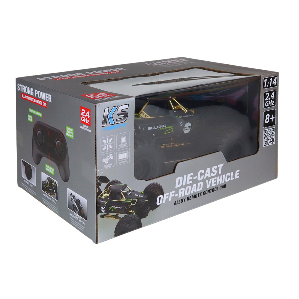 Автомобіль Off-road на р/к – High Speed (чорний, метал. корпус, 1:14) Дніпро - фото 7