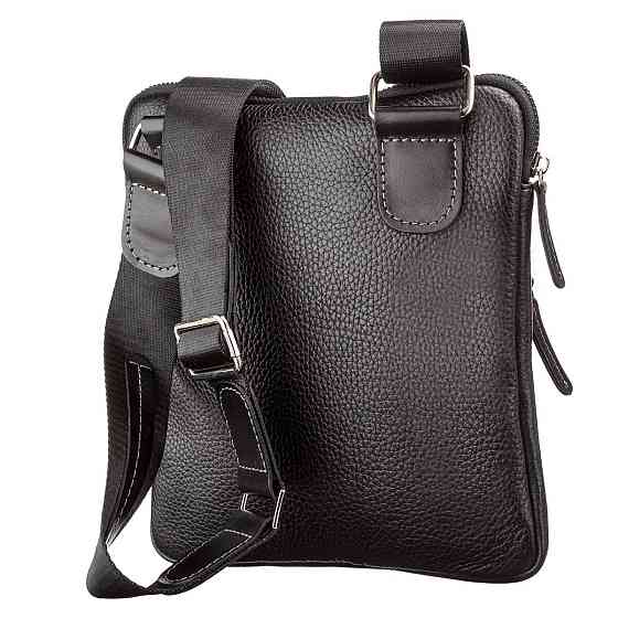 Сумка мужская SHVIGEL 11090 кожаная Черная Киев