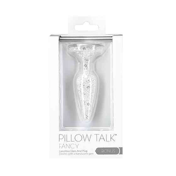 Стеклянная анальная пробка Pillow Talk Fancy Luxurious Glass Anal Plug, ⌀3,1см, вибропуля в подарок Sex Aura Киев