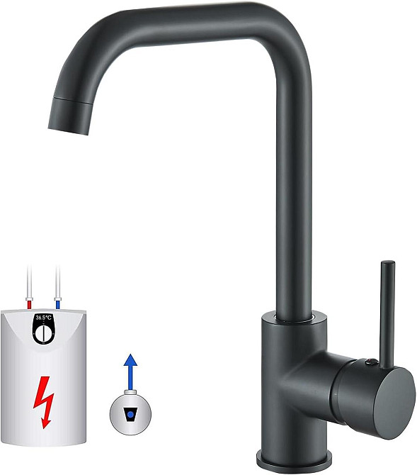 TVTIUO Кухонный смеситель низкого давления для бойлера вращающийся кухонный смеситель на 360 град из Германии Днепр - изображение 1