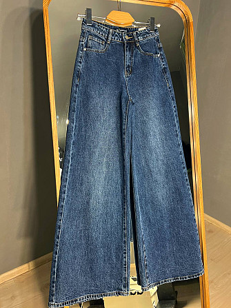 Джинси жіночі LDM 0138 Palazzo Jeans вільні широкі від стегна висока талія сині, синій, 28, 28, 74 с Одеса - фото 3