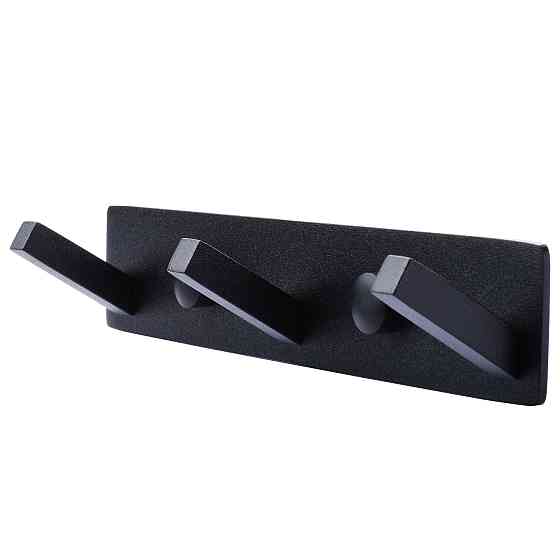 Планка з гачками TOPAZ TKB 9385-3-BL чорна Тернопіль